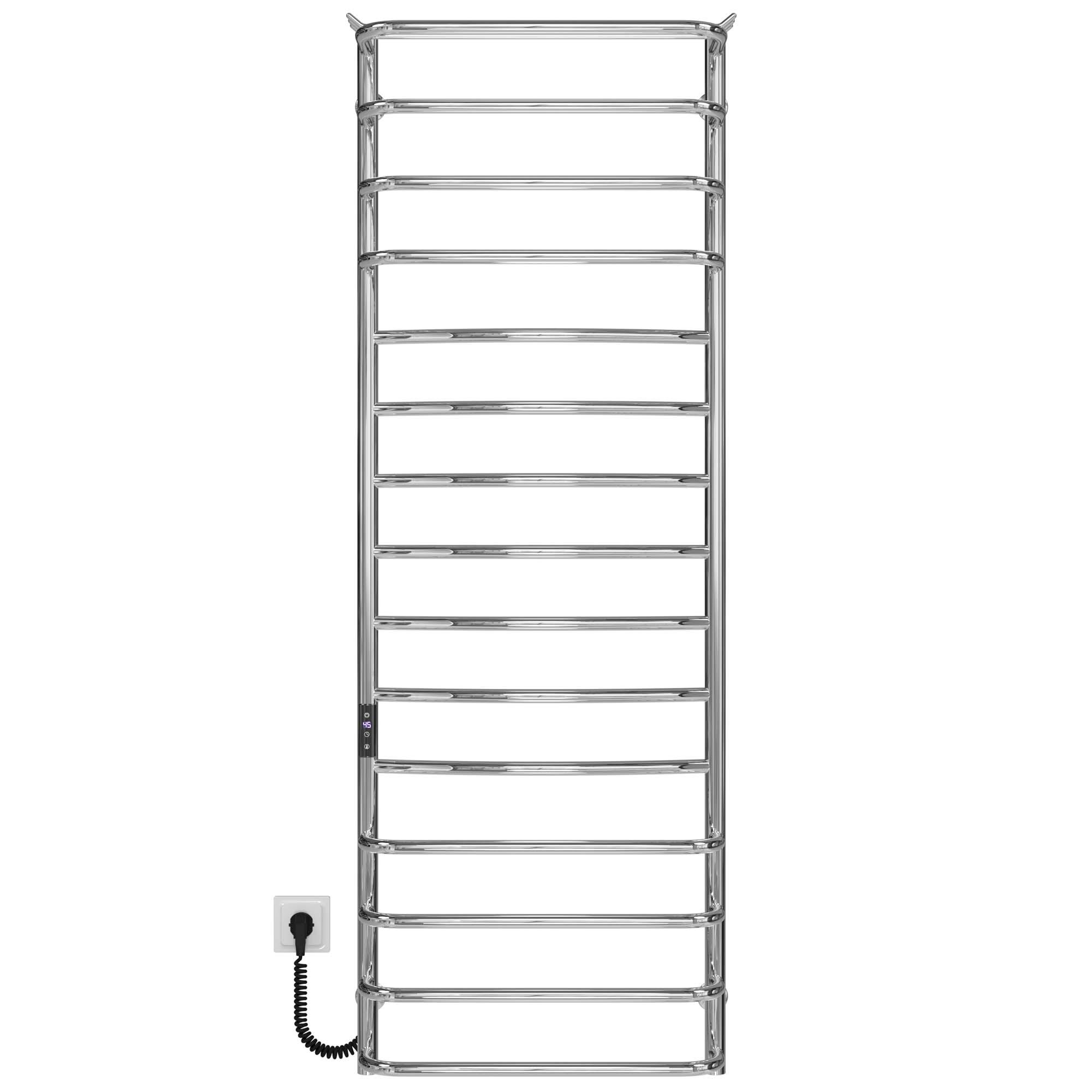 Полотенцесушитель электрический Deffi Юность П15 JD03 левое подключение нержавеющая сталь 500х1500 мм Хром (C.YU.150.50.15.E.C.L.1)