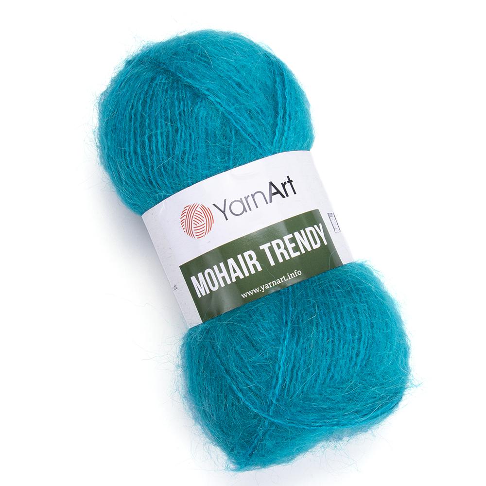 Пряжа YarnArt Mohair Trendy 106 Морская волна (6203)