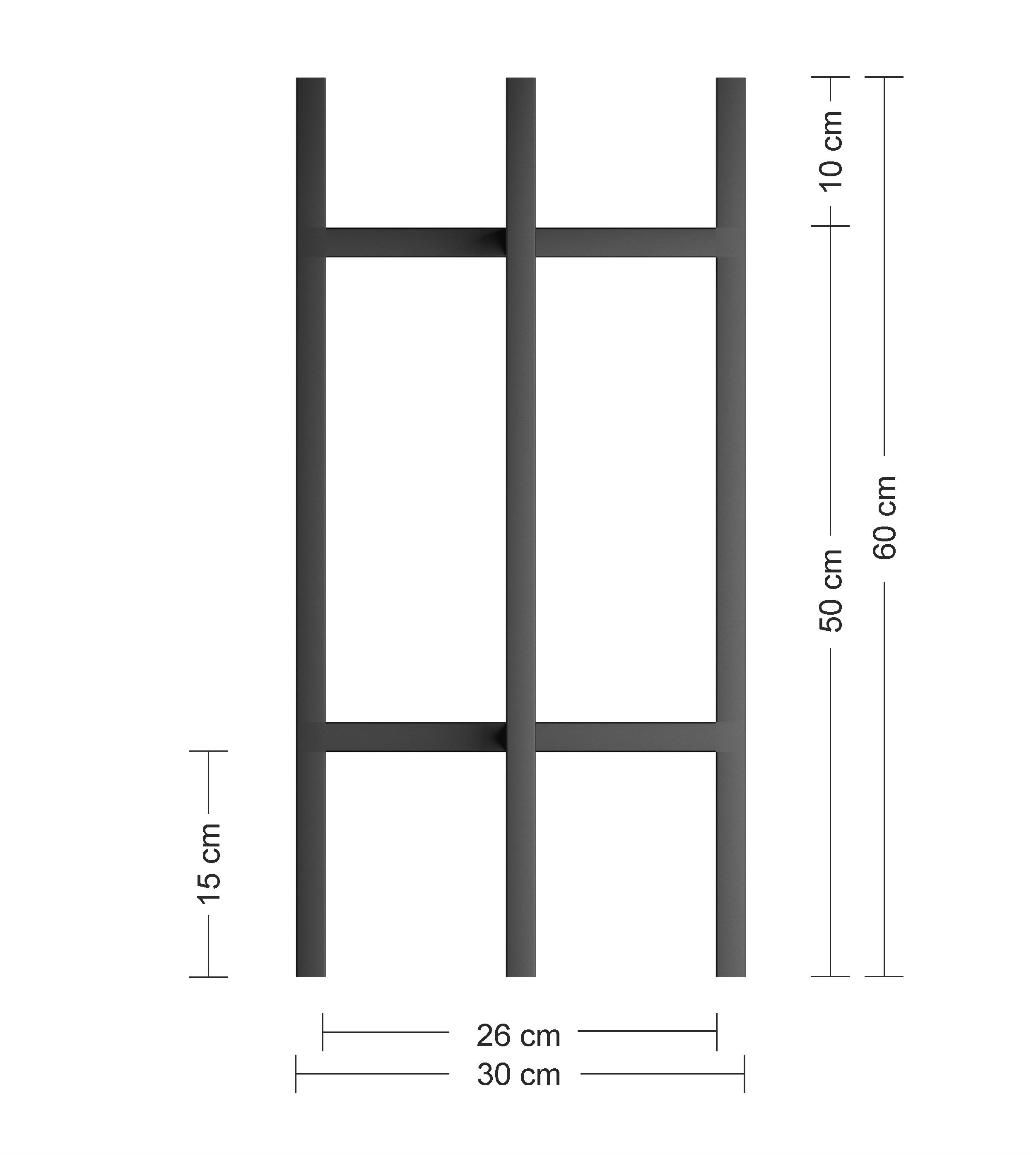 Подставка для цветов Orizon LOFT X из металла 60х30х30 см Черный матированный - фото 4 Подставка для цветов Orizon LOFT X из металла 60х30х30 см Черный матированный - фото 4