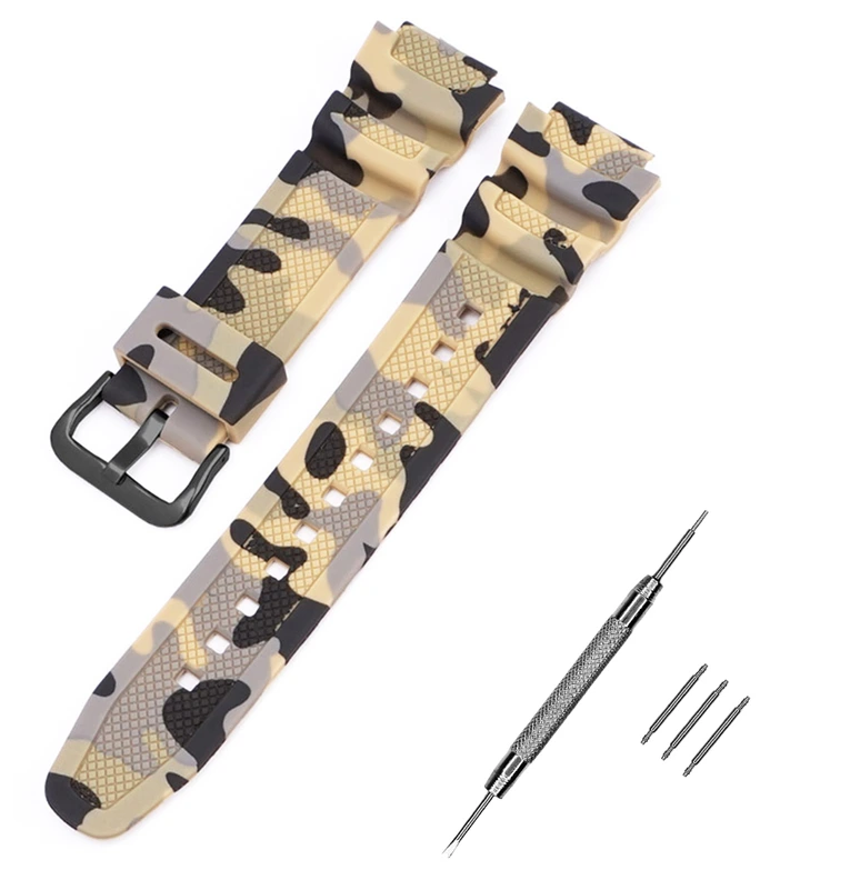 Ремінець для Casio G-Shock AQ-S800/AE-1200 Camo Beige BK (3867)