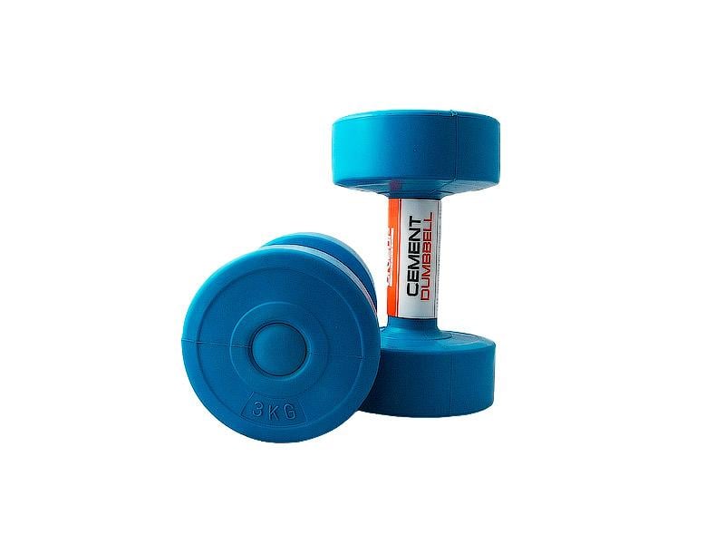 Гантели для рук LiveUp CEMENT DUMBELL компактные пластиковые 1 пара (2-6-7693)