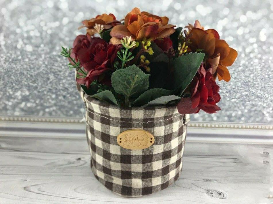 Подарочный букет в мешочке Decors N-17-8-2 Кофейно-бордовый (DR000984)