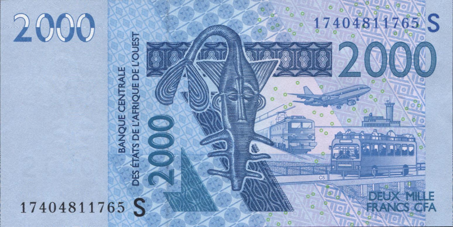 Коллекционная банкнота Гвинея-Бисау 2003 2000 франков 2017 CFA P916S UNC