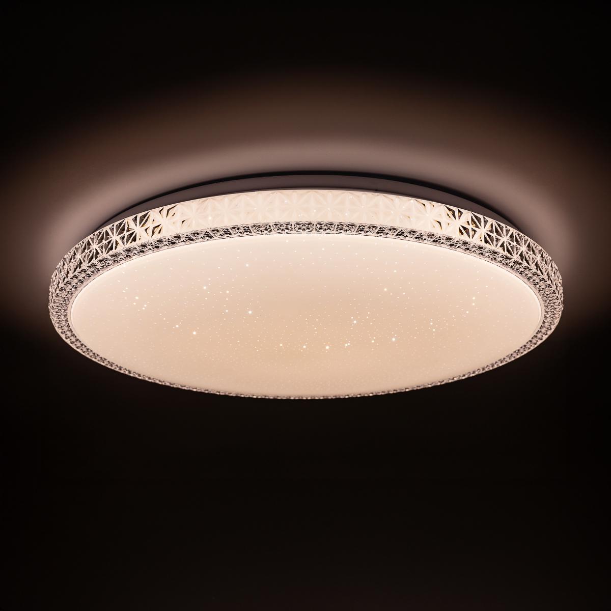 Потолочный светильник Vestum CRYSTAL звездное небо 30W 4000К 395х60 мм - фото 2 Потолочный светильник Vestum CRYSTAL звездное небо 30W 4000К 395х60 мм - фото 2