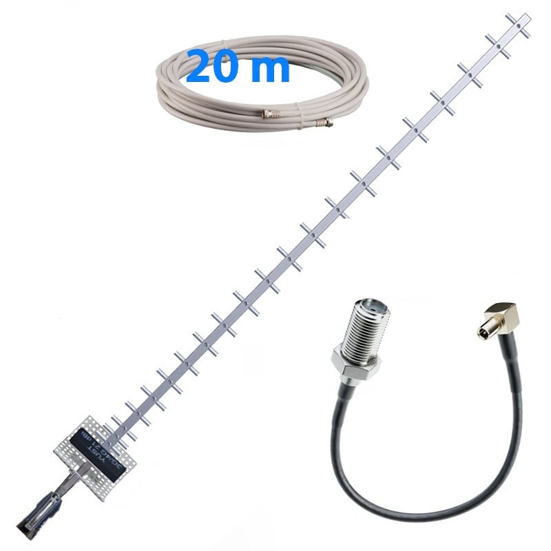 Комплект 3G/4G інтернет антена стріла/кабель 20 м/перехідник TS9/F (tf4403) - фото 9