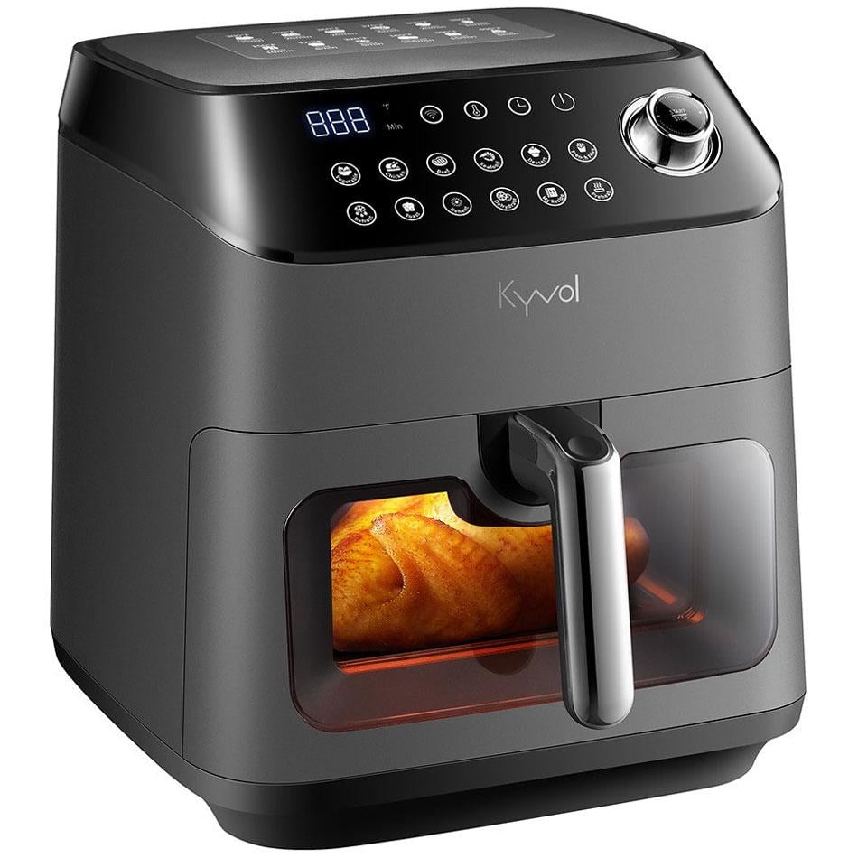 Мультипіч Kyvol AF600 1350W чаша керамічна 5,7 л 12 програм сенсорне управління таймер Black (Kyvol AF600)