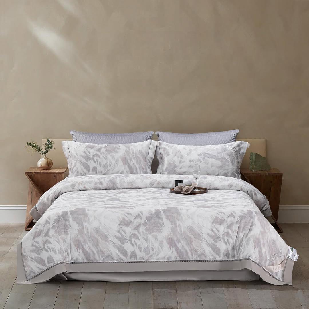 Комплект постельного белья с одеялом сатин евро (70138)