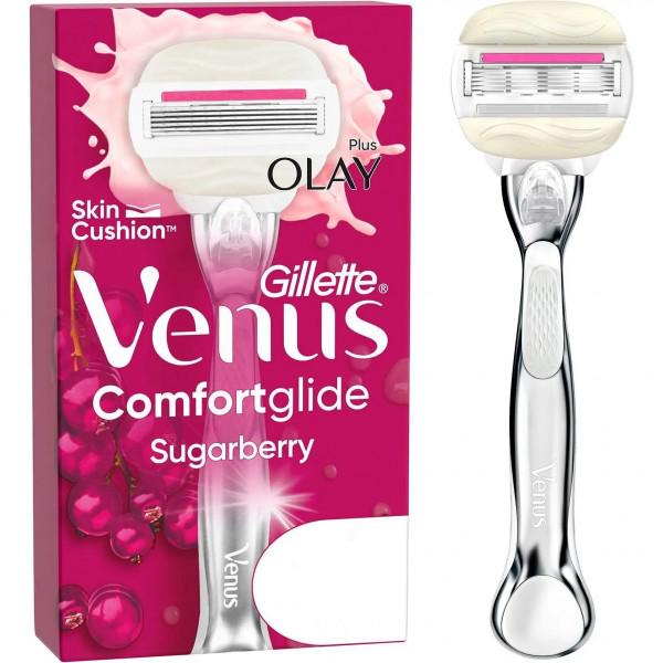 Бритва GILLETTE Venus Comfortglide Sugarberry 1 станок 2 кассеты - фото 2