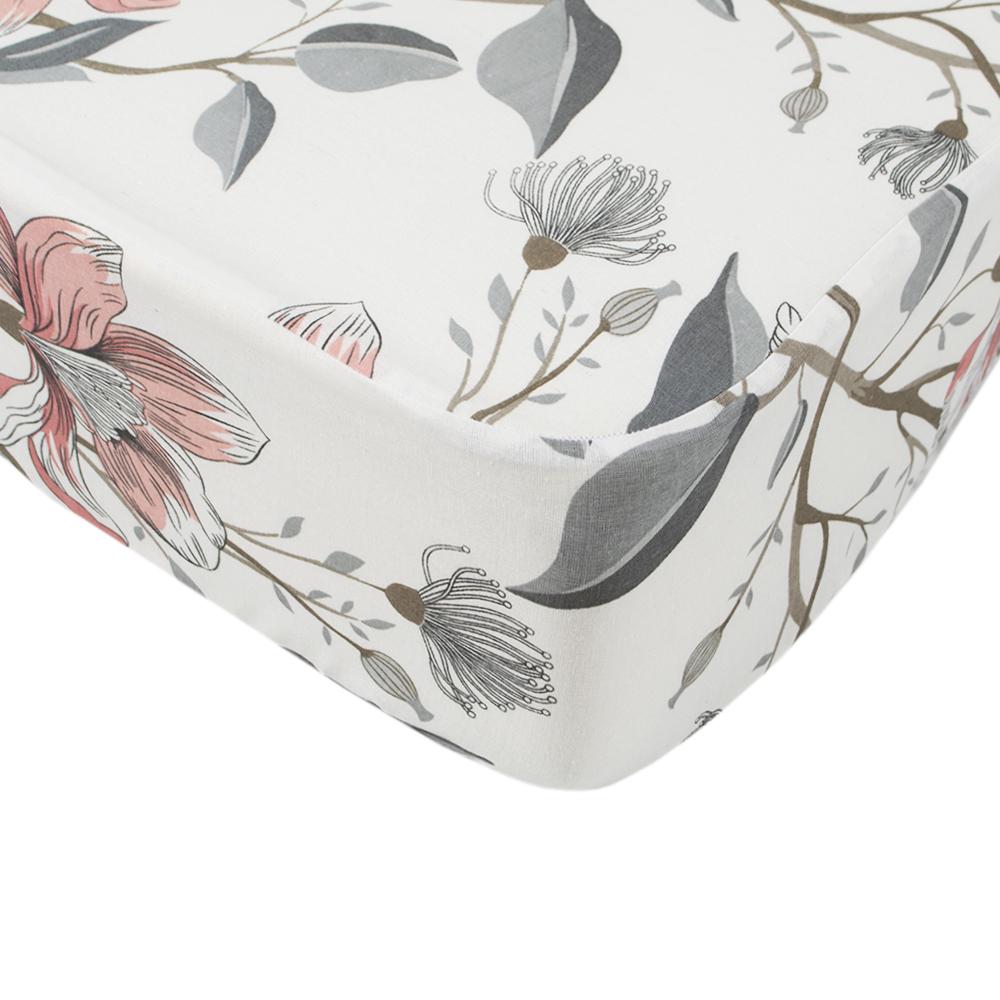 Простыня Iris Home Lili ранфорс на резинке 140х200+25 см (svt-2000022318389)