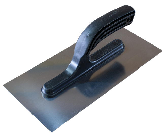 Терка гладкая Maan из нержавейки с пластиковой ручкой 130х270 мм