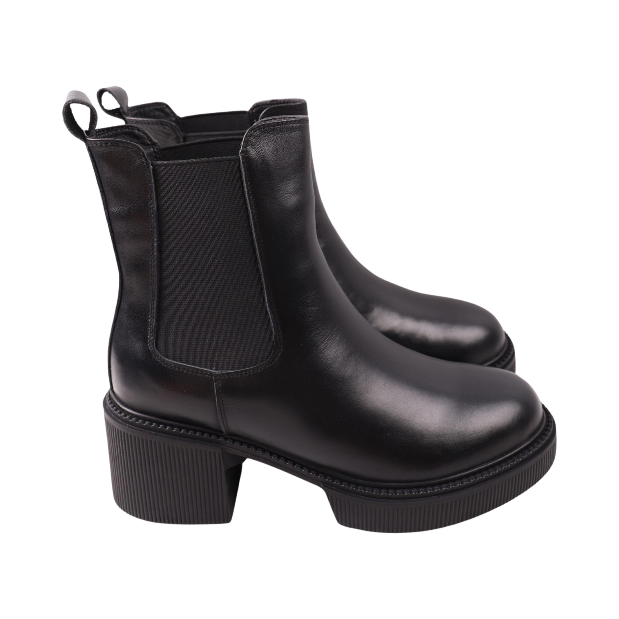 Ботинки женские Melanda натуральная кожа р. 39 Черный (248-24ZHC)