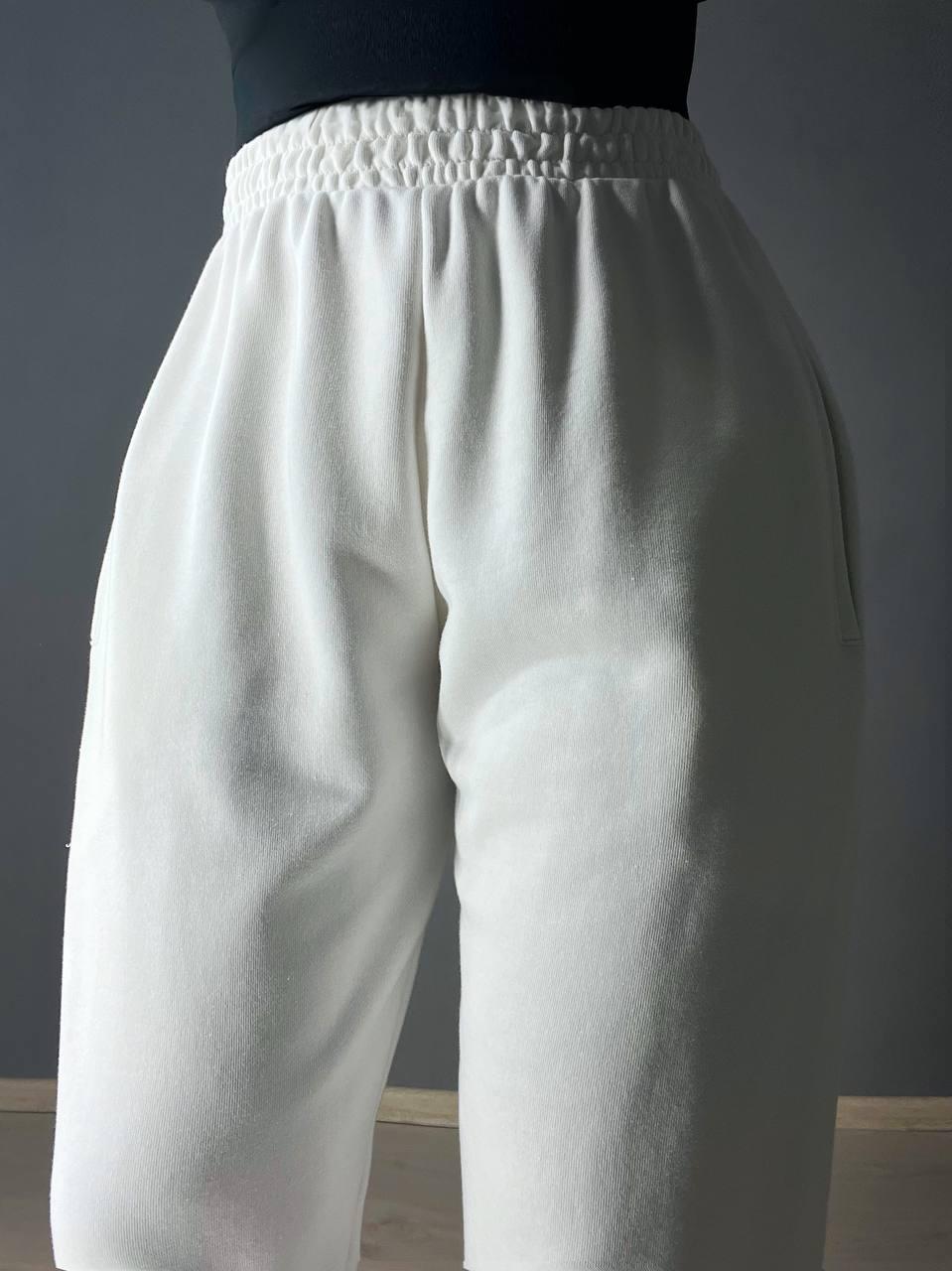 Брюки женские LSK 5279 джогеры на резинке с карманами оверсайз XL Белый (27082968) - фото 4 Брюки женские LSK 5279 джогеры на резинке с карманами оверсайз XL Белый (27082968) - фото 4