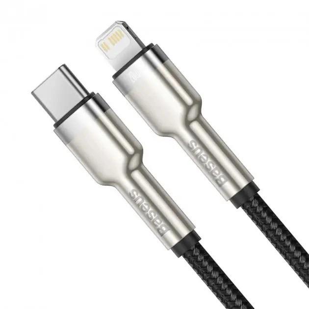 Кабель Baseus Cafule Series Metal Data Kable Type-C to Lightning PD 20W 2 м (563254) - фото 4