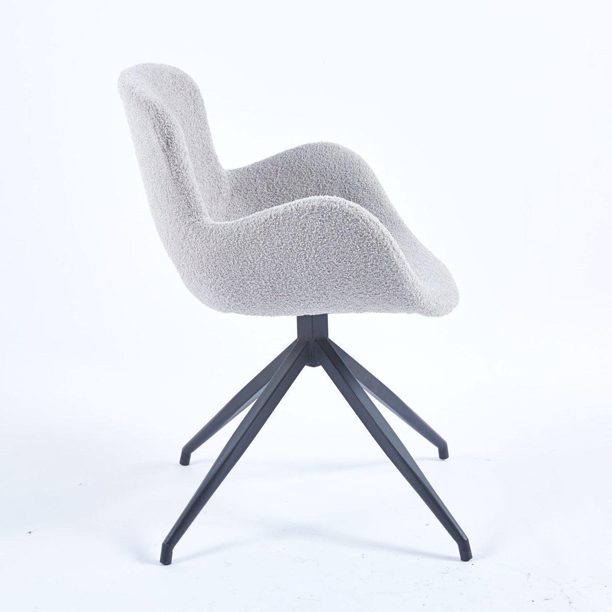 Стул Intarsio GERDA с оборотом 180° Черный/Светло-серый (18290199) - фото 4 Стул Intarsio GERDA с оборотом 180° Черный/Светло-серый (18290199) - фото 4