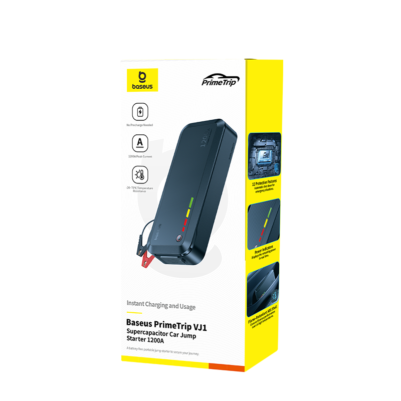 Пуско-зарядний пристрій Baseus PrimeTrip VJ1 Supercapacitor Car Jump Starter 1200A Cosmic Black (C00269000121-00)