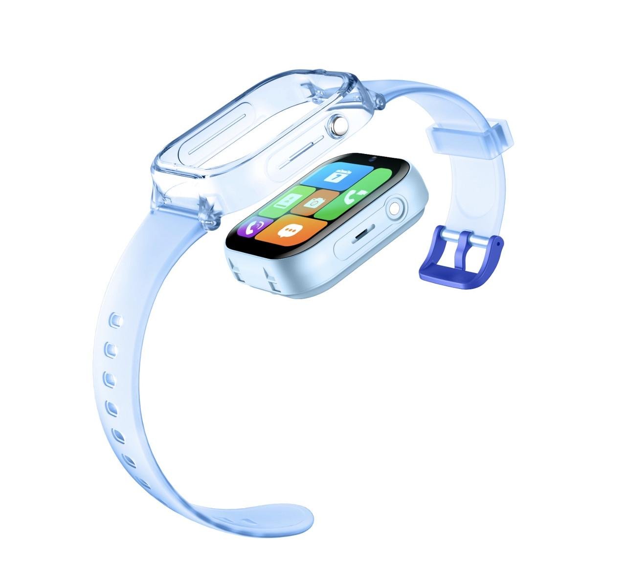 Смарт-часы детские Lemfo K26 с GPS/видеозвонком/прослушиванием/камерой и 2 дополнительными корпусами (26389422) - фото 6