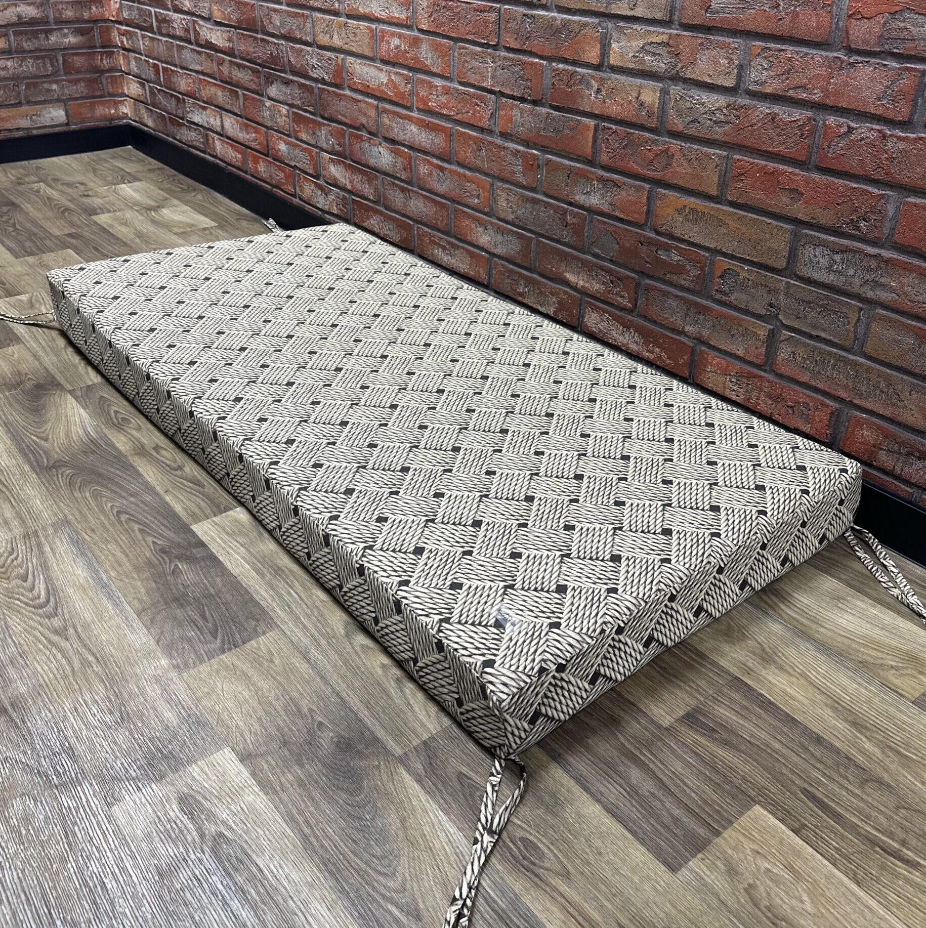 Матрас Comfort Home Rope на подоконник/каркасы/поддоны/садовая мебель 120х40х5 см