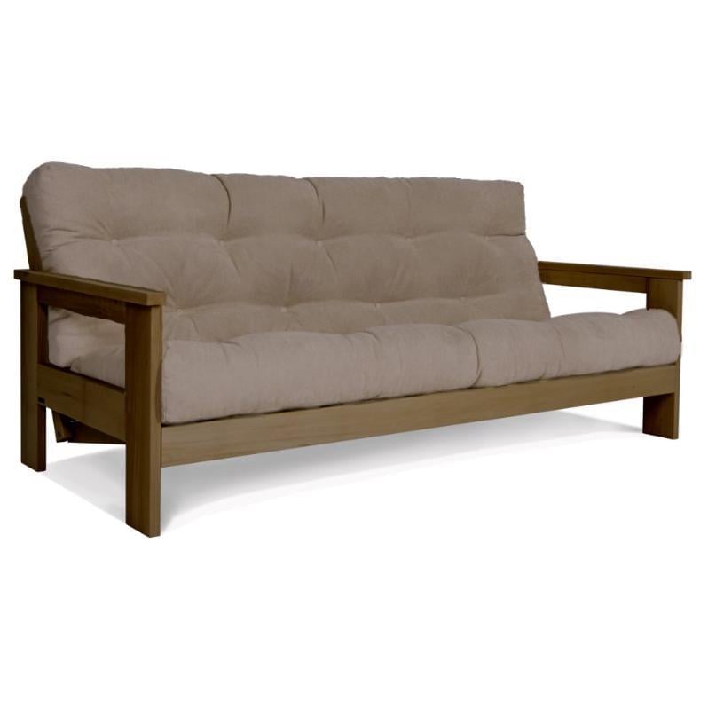 Диван-футон розкладний Woodman Mexico з масиву дерева Горіховий/Бежевий