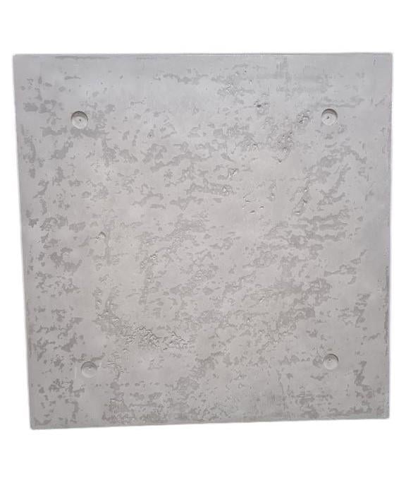 3D-панель гіпсова декоративна Стандарт під бетон 600х600x15 мм Сірий (30775363)