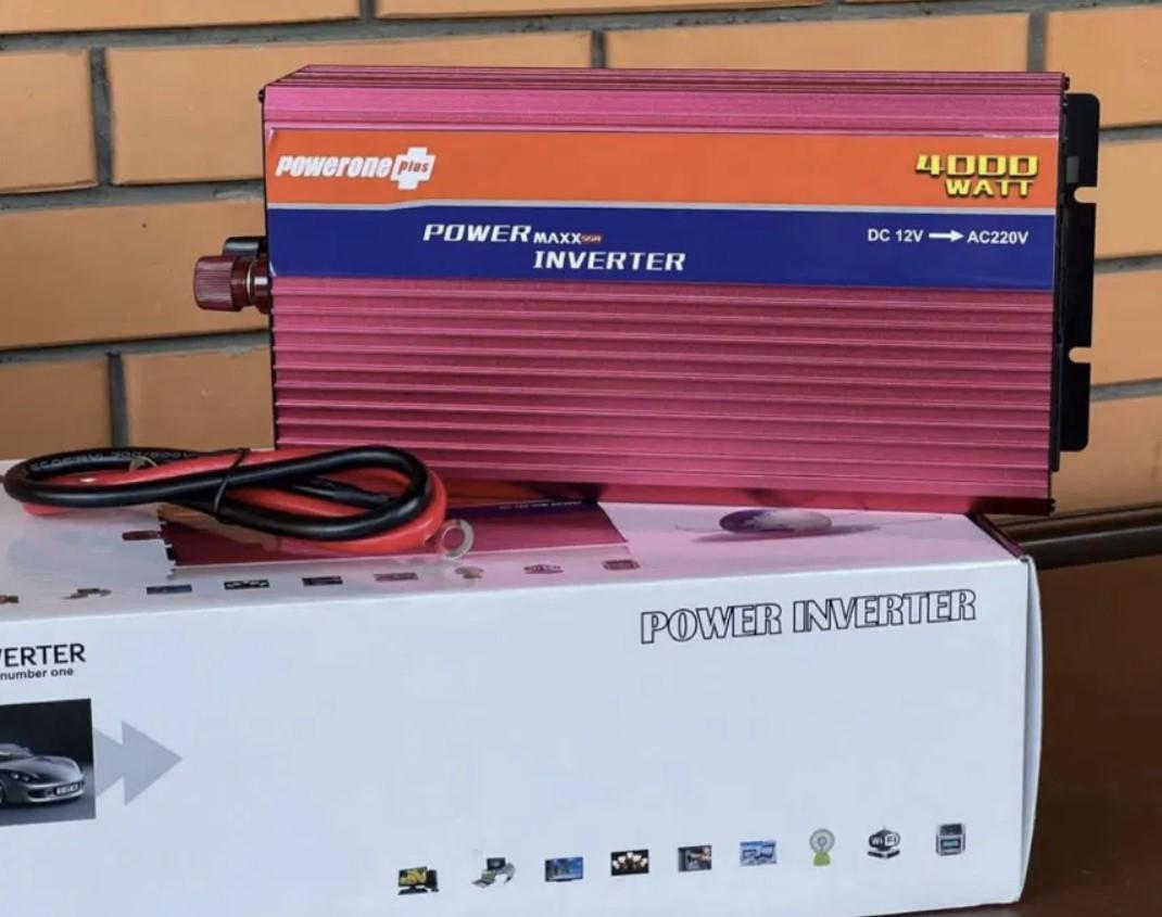 Перетворювач автомобільний Power One Plus MAXX SSR-4000A 12В–220В 4000 Вт (2104618797) - фото 8 Перетворювач автомобільний Power One Plus MAXX SSR-4000A 12В–220В 4000 Вт (2104618797) - фото 8