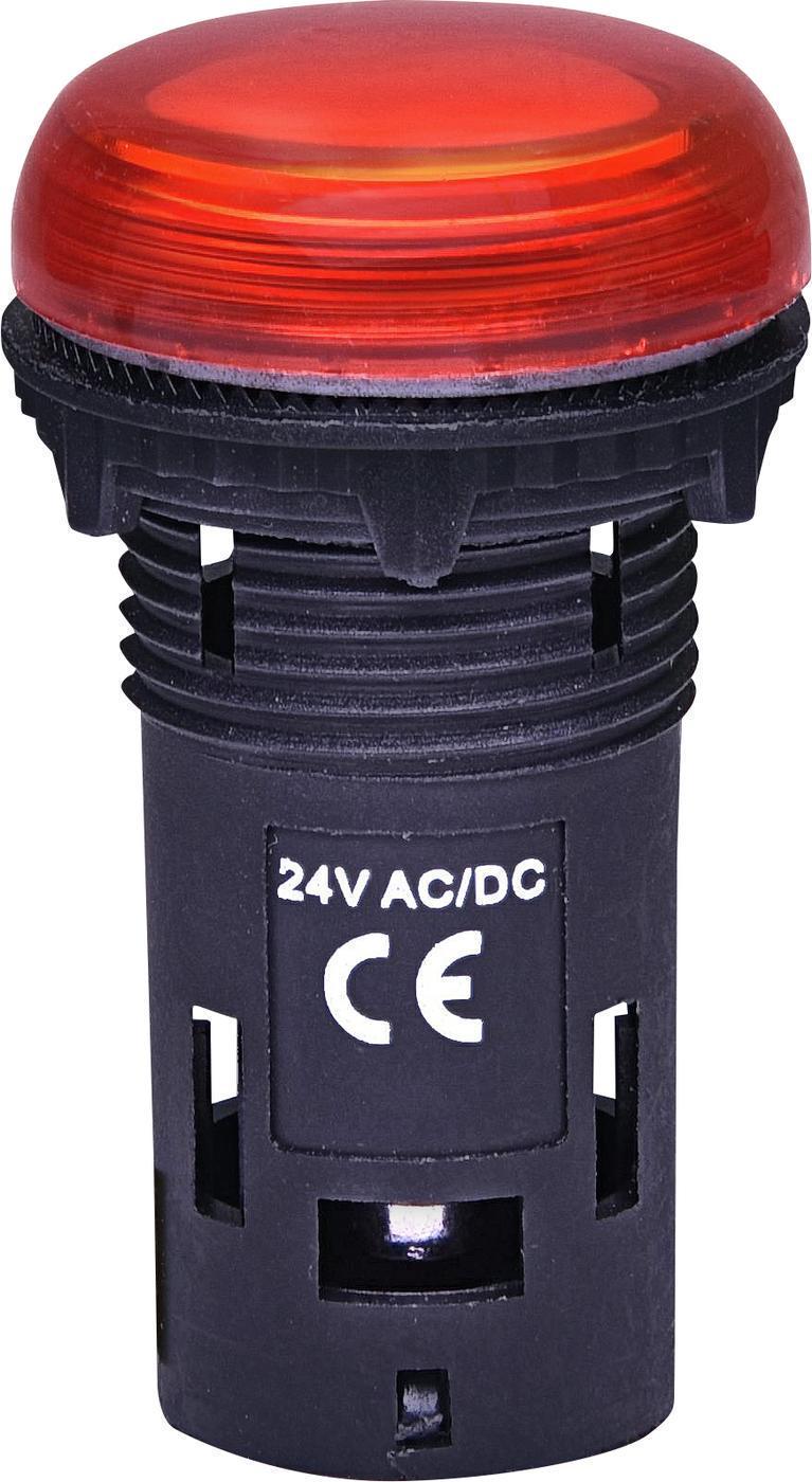 Лампа сигнальна LED ETI ECLI-22-024C-R 24V AC/DC матова Червоний (4771210)