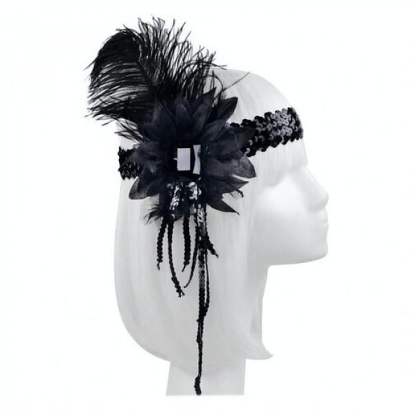 Резинка на голову Seta Ретро (19-1051BLK-BLK)