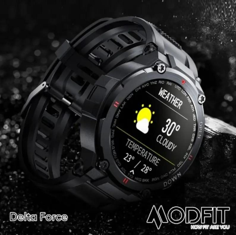 Смарт-годинник Modfit Delta Force All 36 мм Black (1077-0210) - фото 10