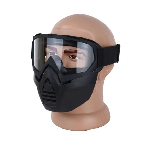 Маска для зимних видов спорта во все лицо прозрачная линза (МГ-1019-33) - фото 4 Маска для зимних видов спорта во все лицо прозрачная линза (МГ-1019-33) - фото 4