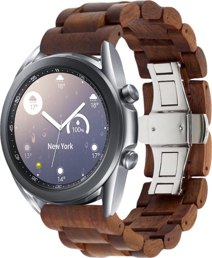 Ремешок деревянный WoodLock для Galaxy Watch 3 41 мм Brown (28273-30)