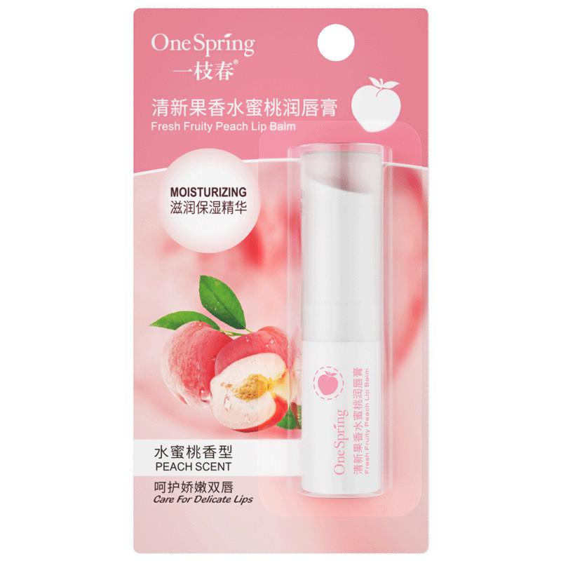 Бальзам для губ увлажняющий One Spring Peach Scent 2,7 г