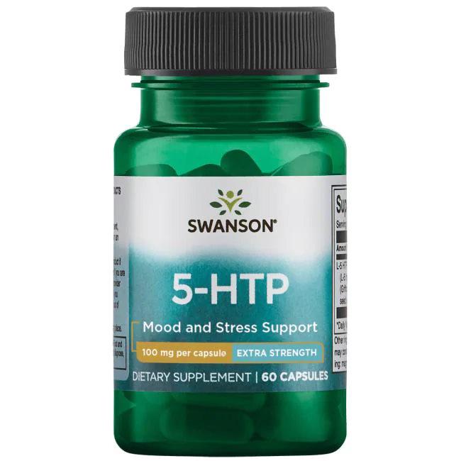 Аминокислота Swanson 5-HTP 100 мг Extra Strength 60 капс. (7217)