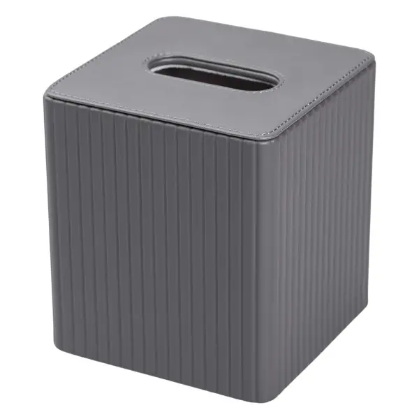 Серветниця квадратна YIWU з екошкіри та корпусом із МДФ 13х13х14,7 см Сірий (147-107-HP-3-201G) - фото 4 Серветниця квадратна YIWU з екошкіри та корпусом із МДФ 13х13х14,7 см Сірий (147-107-HP-3-201G) - фото 4