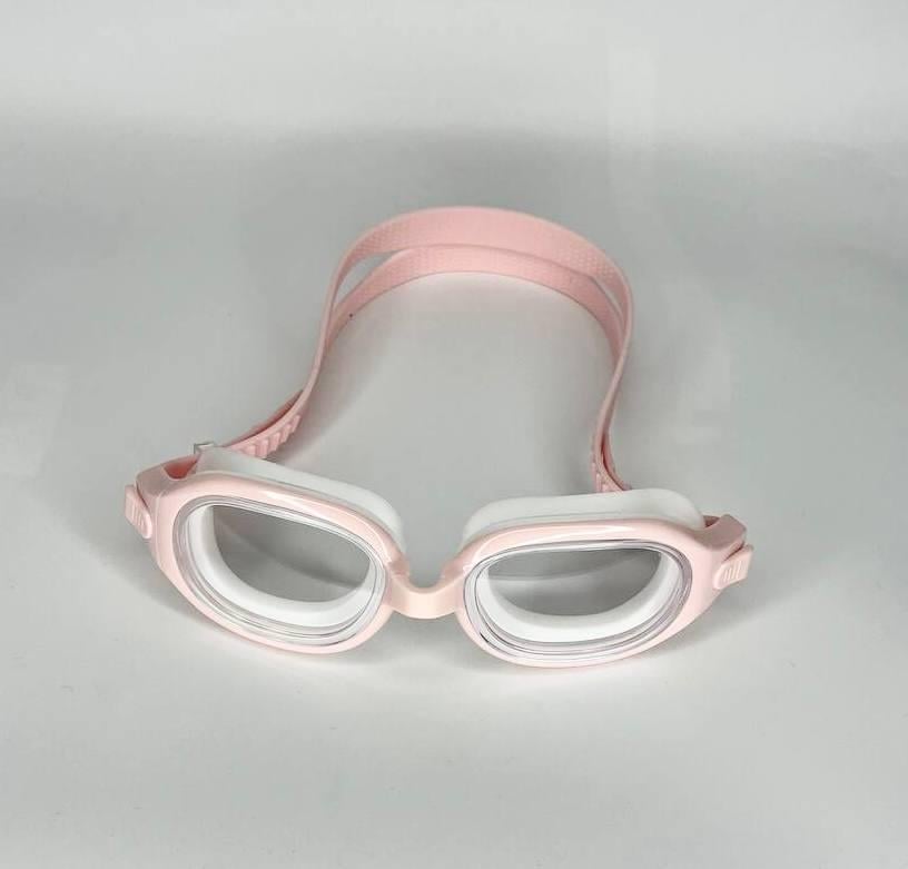Очки для плавания с прозрачными линзами и регулируемым ремешком (GK0101Pink)