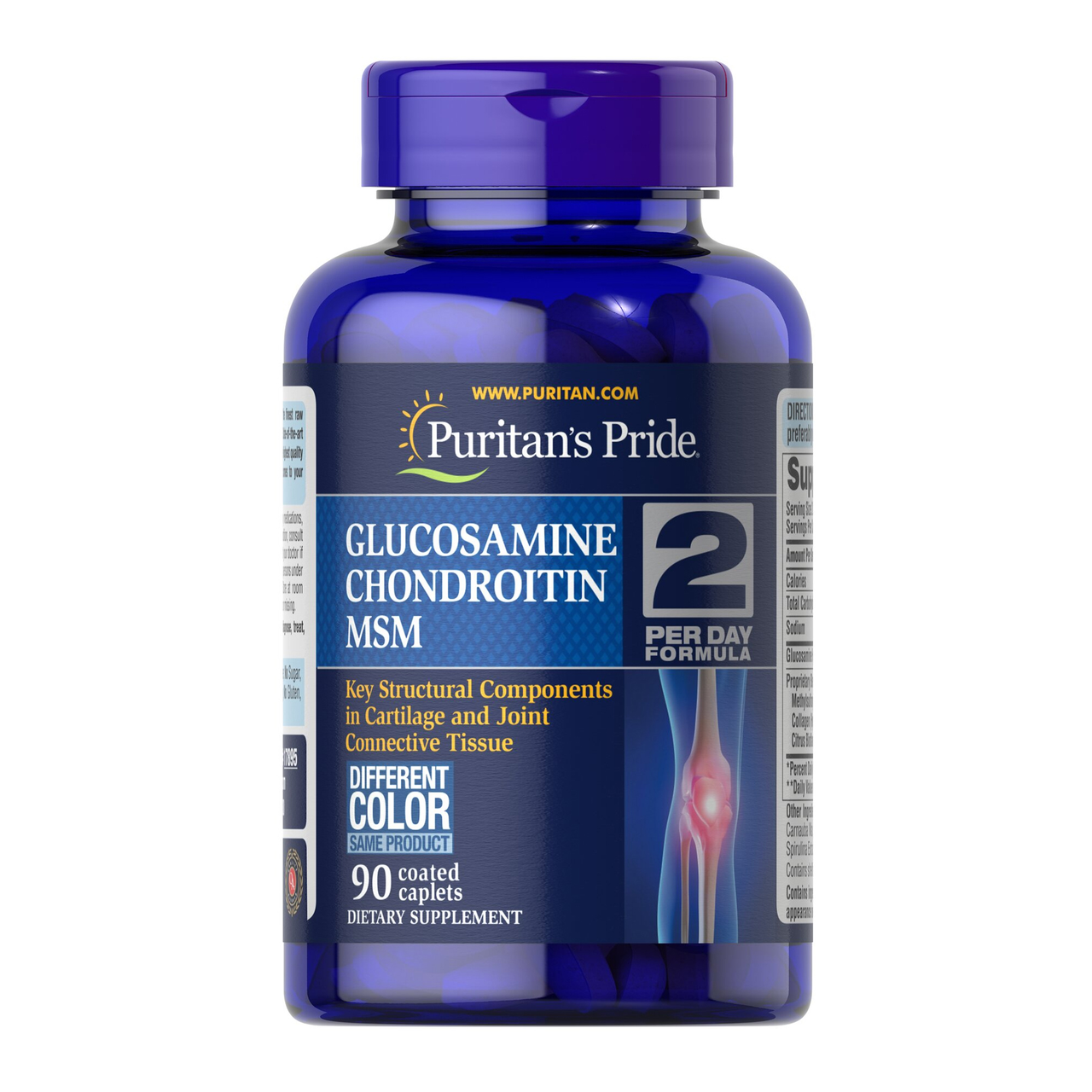 Комплекс для суглобів Puritan's Pride Glucosamine/Chondroitin & MSM 90 каплет (09182-01)