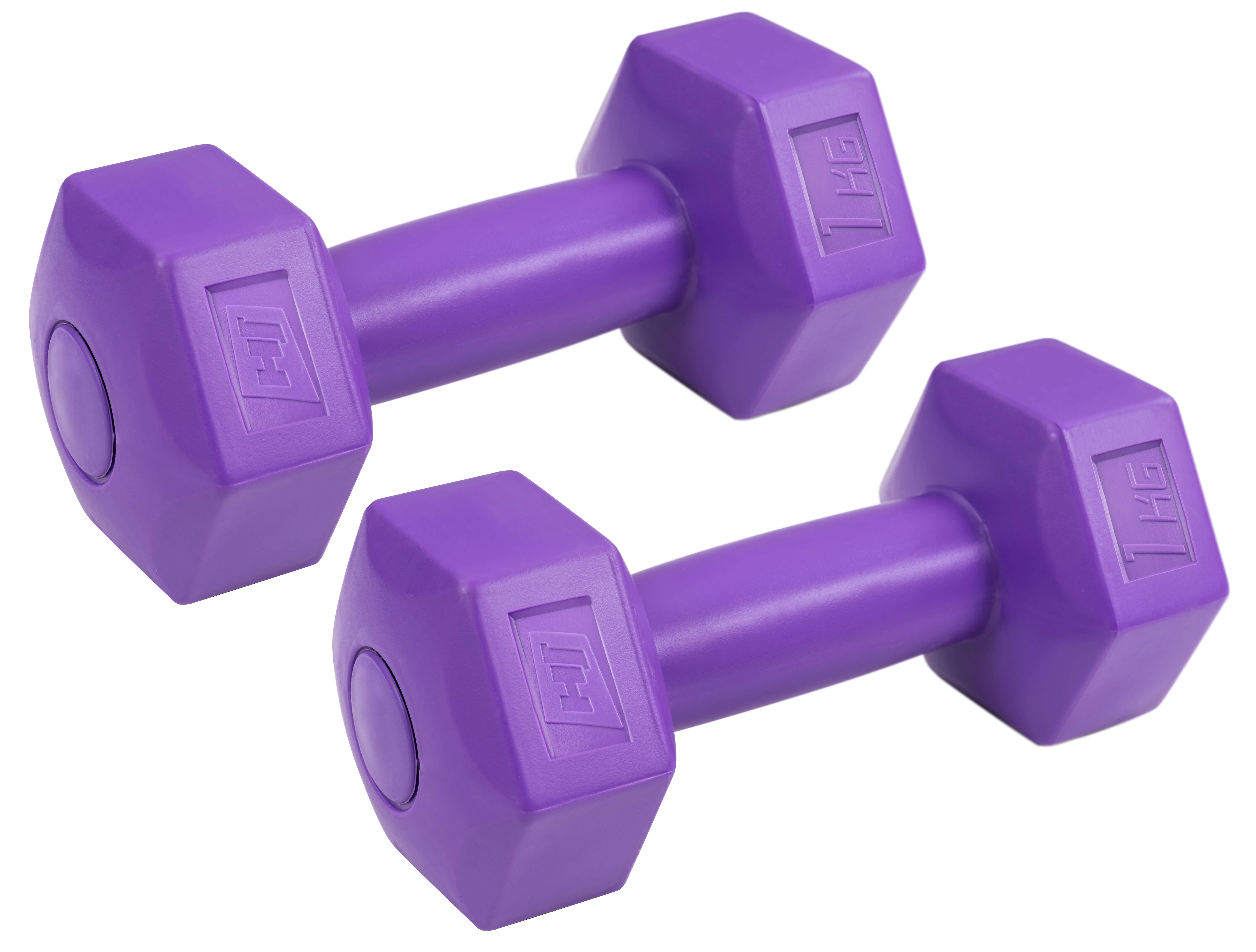 Набір гантелей Hop-Sport HS-C010DH 2х1 кг композитних Фіолетовий - фото 1 Набір гантелей Hop-Sport HS-C010DH 2х1 кг композитних Фіолетовий - фото 1