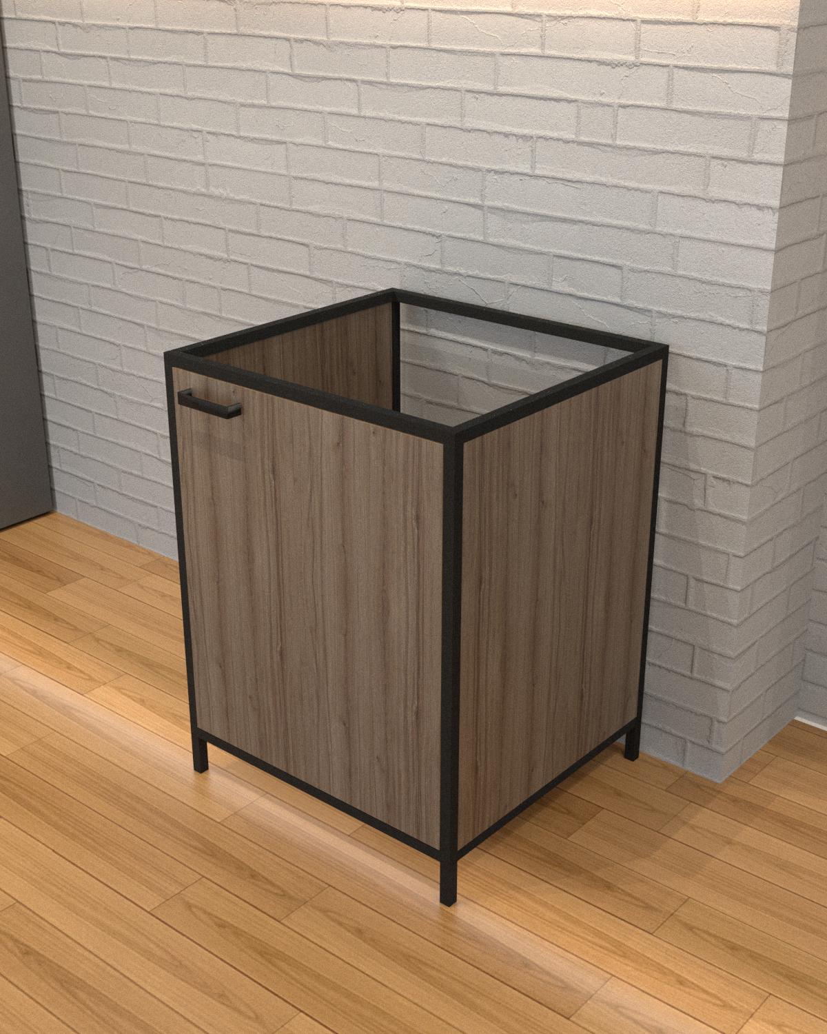 Тумба под мойку EcoLoft Фларо DSP-1330-4 в стиле лофт Монтеверде (31931617)