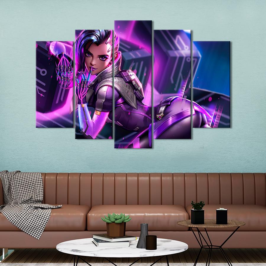 Настенний декор Роскошная Сомбра Overwatch 112x68 см (A178-5)