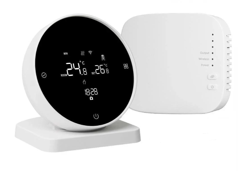 Термостат BEOK BOT-R7B бездротовий програмований c Wifi для котлів та водяних систем опалення (2494136565)