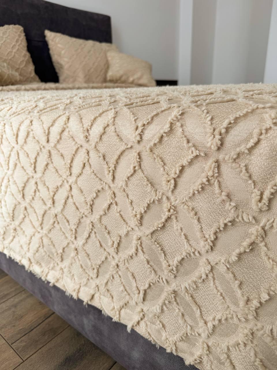 Покрывало Фрея 220x250 см Бежевый (21621-4-220x250cm) - фото 4