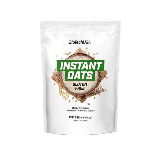 Заменитель питания BioTechUSA Instant Oats gluten free 1000 g /10 servings/ Chocolate - фото 1