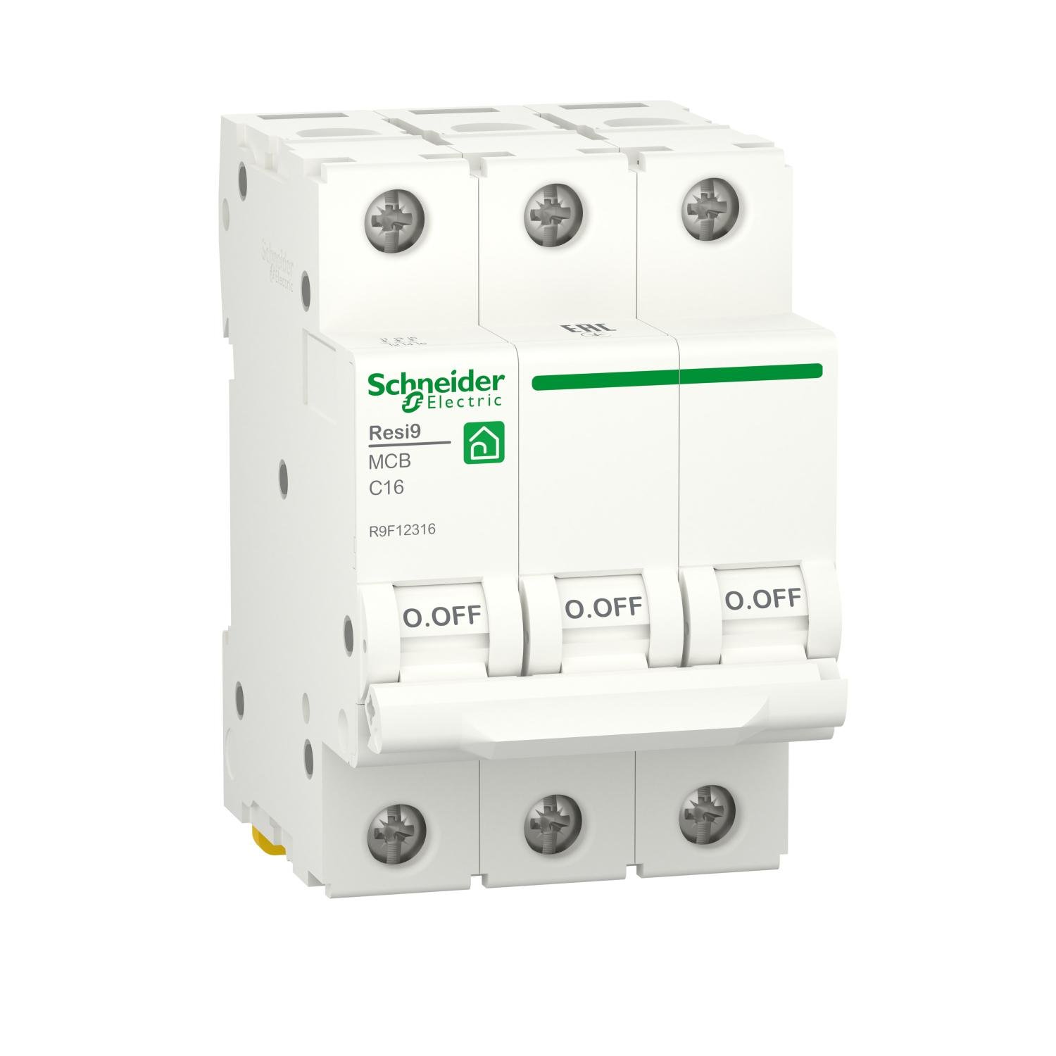 Автоматический выключатель Schneider Electric RESI9 16A 3P тип С