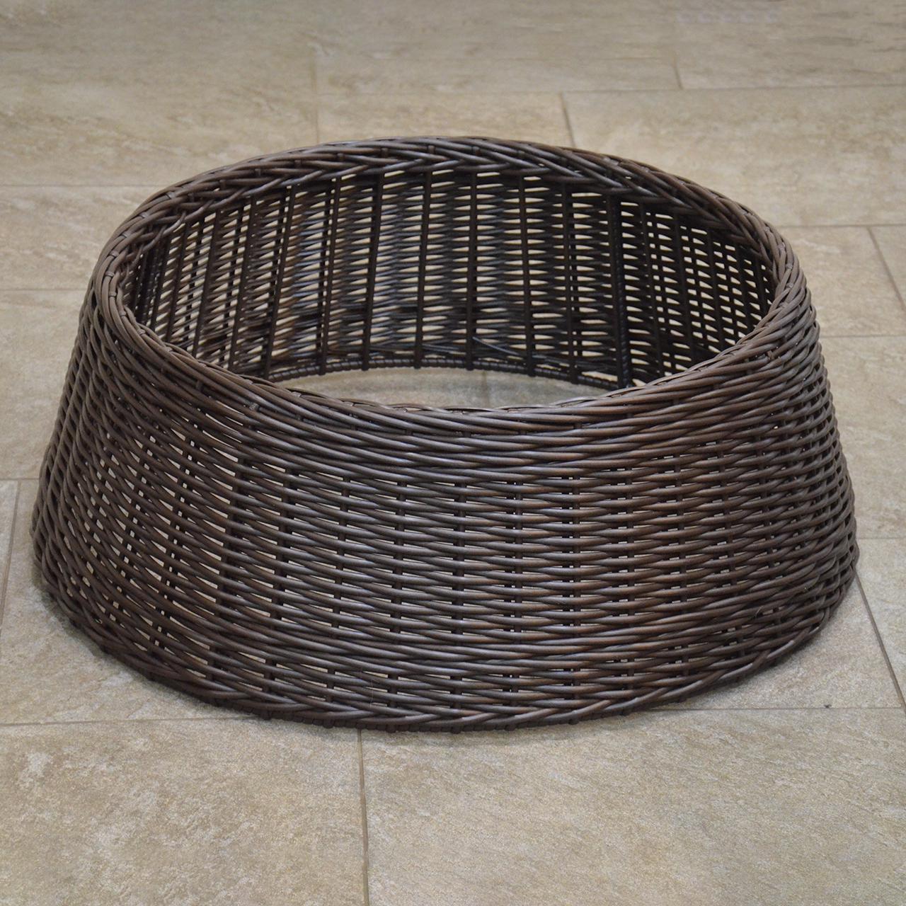 Подставка-юбка под елку плетеная из искусственного ротанга/ручной работы XXL Венге (23100929) - фото 2 Подставка-юбка под елку плетеная из искусственного ротанга/ручной работы XXL Венге (23100929) - фото 2