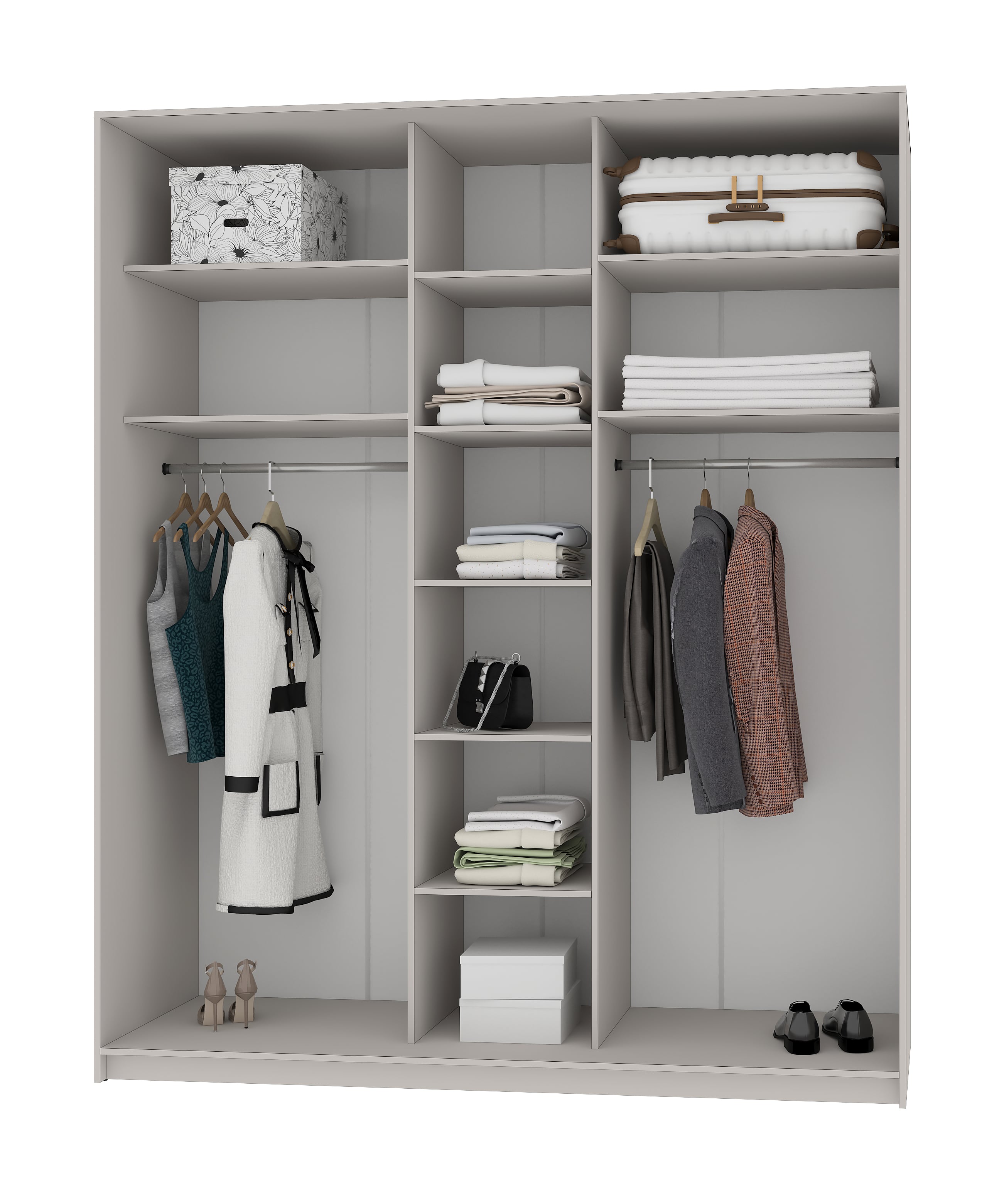 Шкаф-купе трехдверный Mebel Star Стандарт BG MBS-8684 200х60х240 см Дуб сонома (1008095) - фото 2