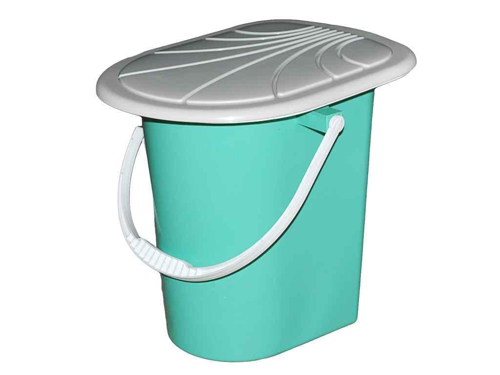 Ведро-туалет Консенсус 17 л с крышкой Бирюзовый (105486) - фото 1 Ведро-туалет Консенсус 17 л с крышкой Бирюзовый (105486) - фото 1
