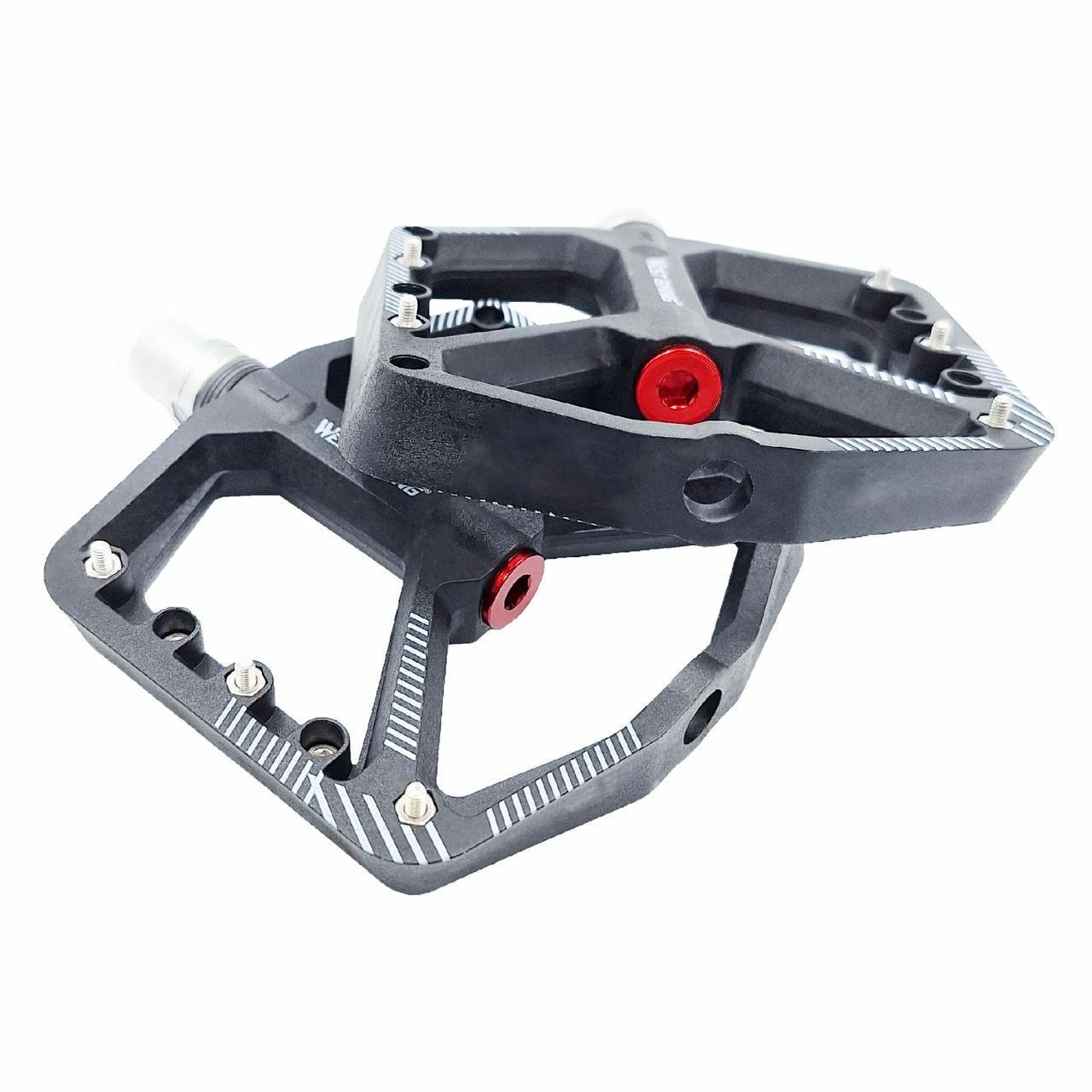 Педали велосипедные алюминиевые West Bsking YP0802097 на промподшипниках Черный (G0000967) - фото 3