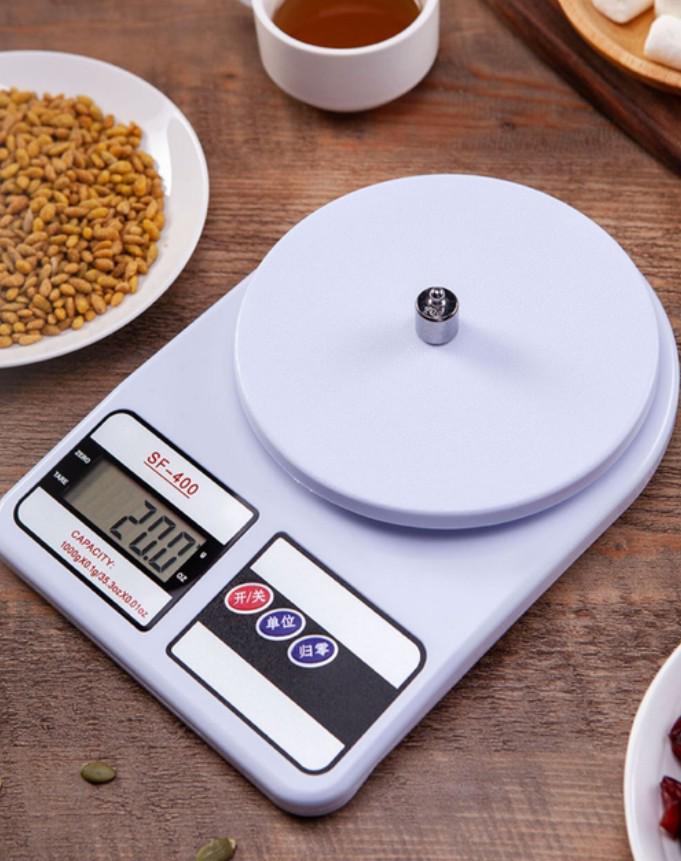 Ваги кухонні електронні Kitchen SF-400 з екраном з точним вимірюванням від 1 г до 10 кг Білий (1200) - фото 4 Ваги кухонні електронні Kitchen SF-400 з екраном з точним вимірюванням від 1 г до 10 кг Білий (1200) - фото 4