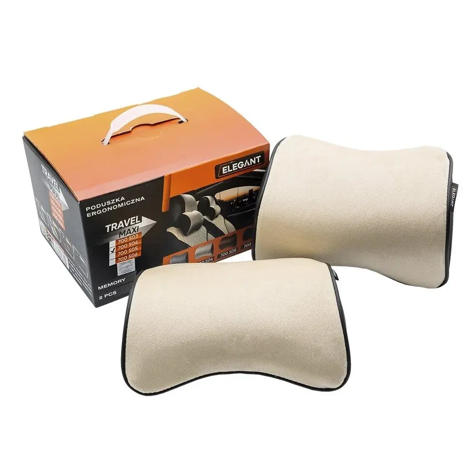 Подушки з ефектом пам'яті Elegant MAXI 2 шт. Бежевий - фото 1 Подушки з ефектом пам'яті Elegant MAXI 2 шт. Бежевий - фото 1