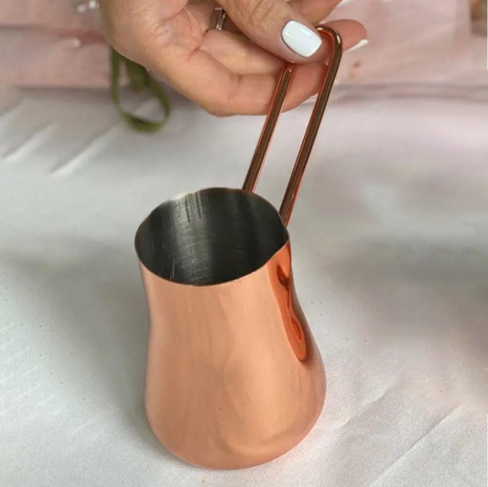 Турка для кофе из нержавеющей стали Медная классика 200 мл - фото 3