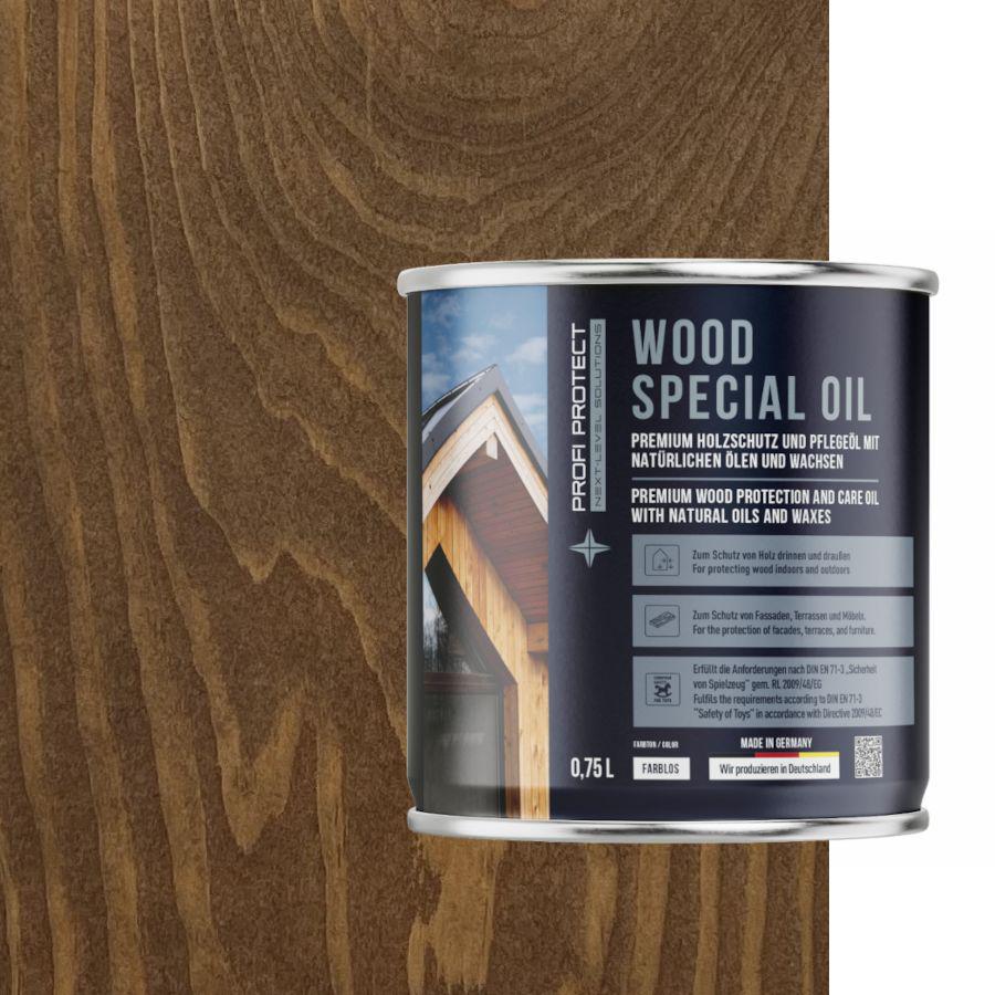 Лазурь на основе пчелиного воска и льняного масла ProfiProtect Wood Special Oil 0,75 л NatuRAL Pinie/NEW (20756976)