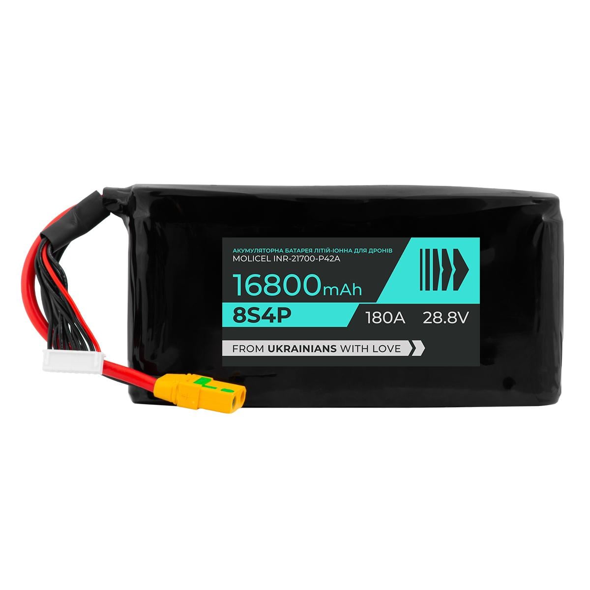 Аккумулятор для перехватчика BTRY Molicel P42A 8s4p 16800 мАч 28,8V 180А